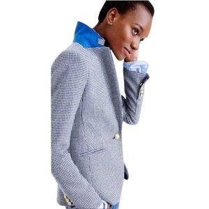 J Crew Campbell Houndstooth Blazer sz 2